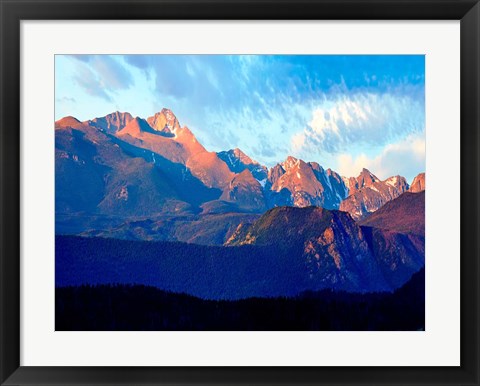 Framed Mountainscape Photograph I Print