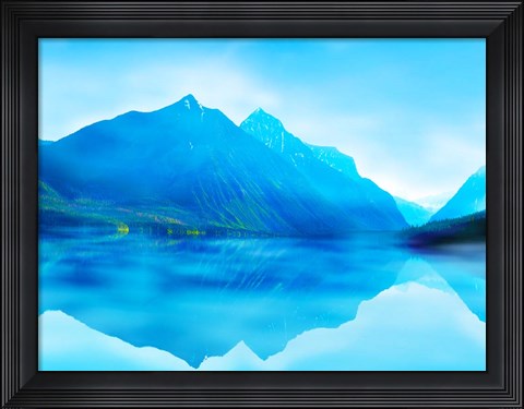 Framed Mountainscape Photograph III Print
