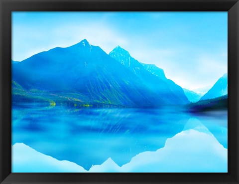 Framed Mountainscape Photograph III Print