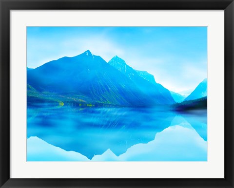 Framed Mountainscape Photograph III Print