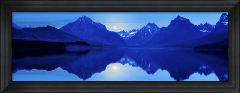 Framed Mountainscape Panorama I Print