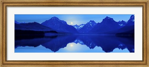 Framed Mountainscape Panorama I Print