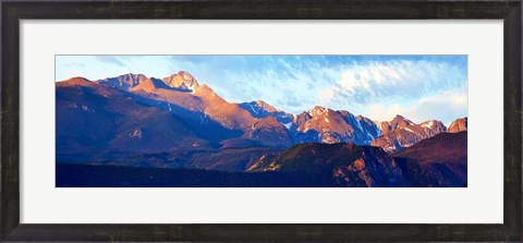 Framed Mountainscape Panorama III Print