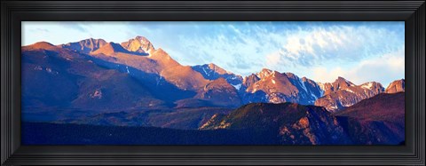 Framed Mountainscape Panorama III Print
