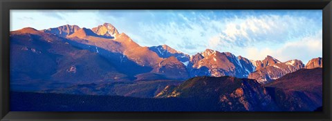 Framed Mountainscape Panorama III Print