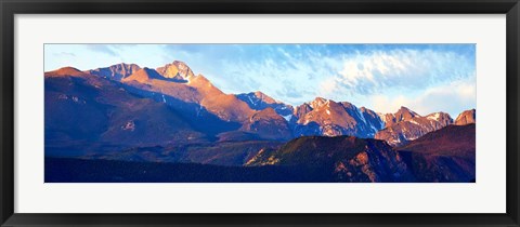 Framed Mountainscape Panorama III Print