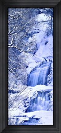 Framed Vertical Water IV Print