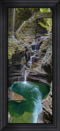 Framed Vertical Water IX Print