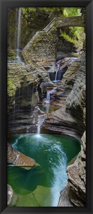 Framed Vertical Water IX Print