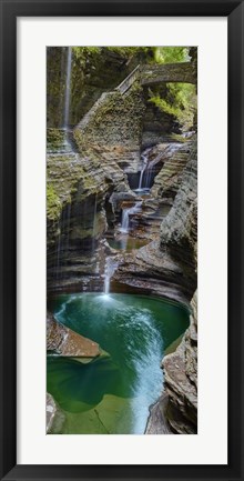 Framed Vertical Water IX Print