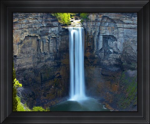 Framed Waterfall Portrait I Print