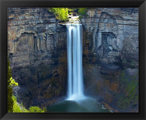 Framed Waterfall Portrait I Print