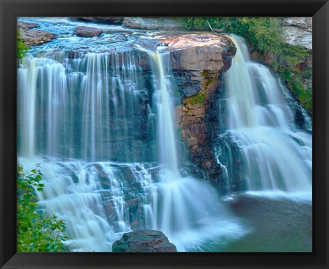 Framed Waterfall Portrait II Print