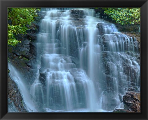 Framed Waterfall Portrait III Print