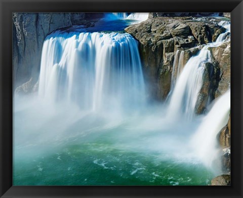 Framed Waterfall Portrait IV Print