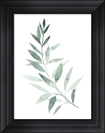 Framed Sea Glass Sprig I Print