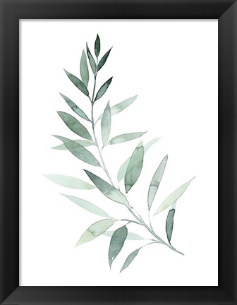 Framed Sea Glass Sprig I Print