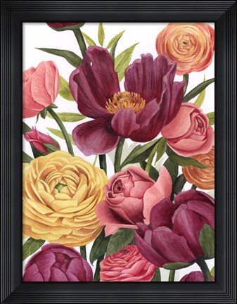 Framed Balmy Blooms I Print