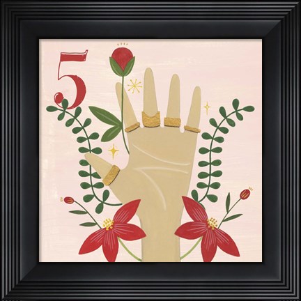 Framed Twelve Days V Print