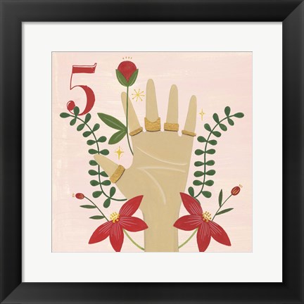 Framed Twelve Days V Print