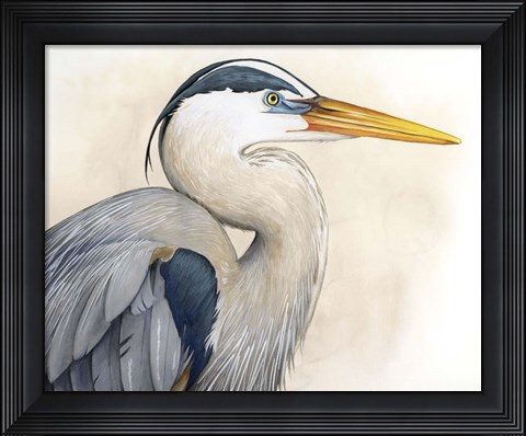 Framed Blue Hunter II Print