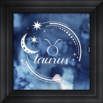 Framed Watercolor Astrology II Print