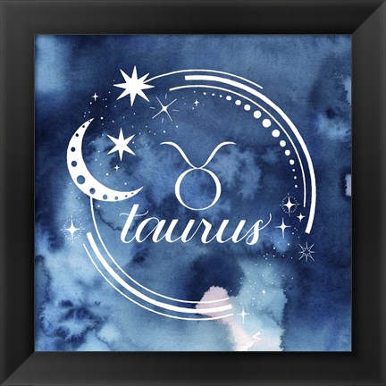 Framed Watercolor Astrology II Print