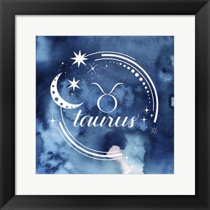 Framed Watercolor Astrology II Print