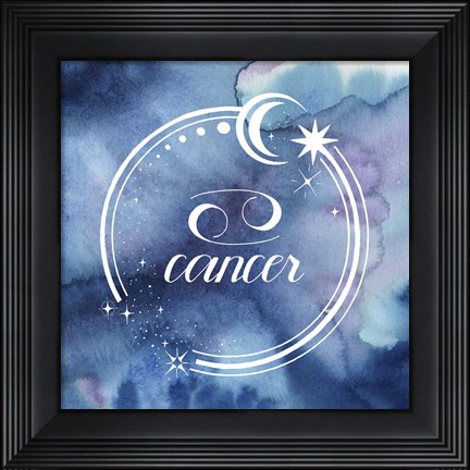 Framed Watercolor Astrology IV Print