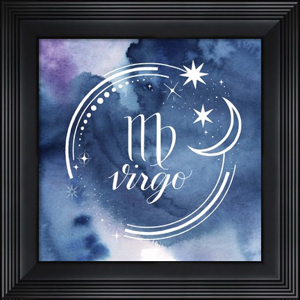 Framed Watercolor Astrology VI Print