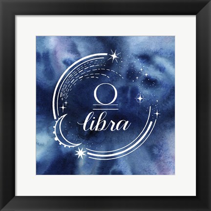 Framed Watercolor Astrology VII Print