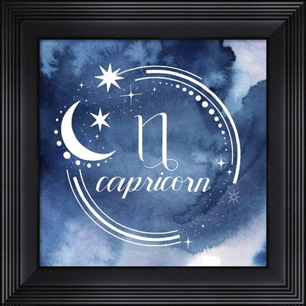 Framed Watercolor Astrology X Print