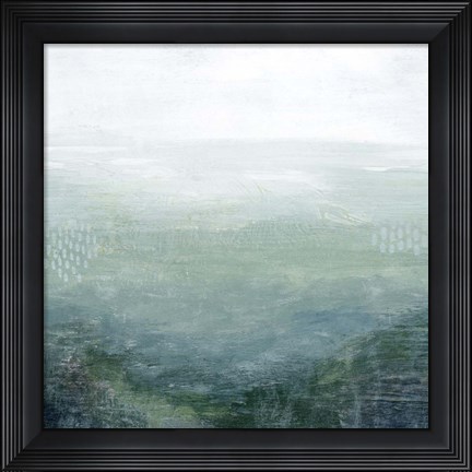 Framed Lighthouse Mist I Print