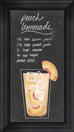 Framed Summer Drinks VI Print