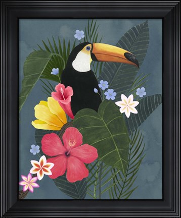 Framed Tropical Wilderness I Print