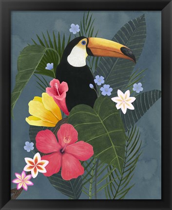 Framed Tropical Wilderness I Print