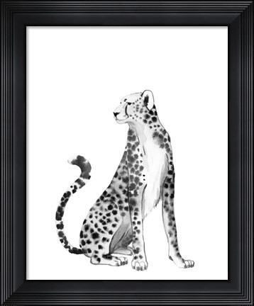 Framed Chrome Cheetah II Print