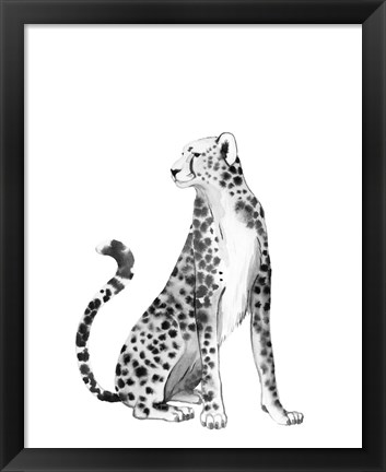 Framed Chrome Cheetah II Print