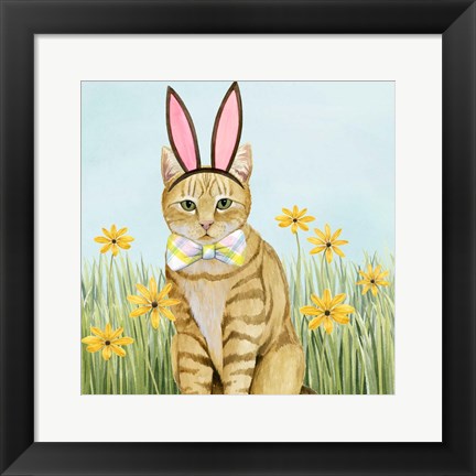 Framed Easter Cats IV Print