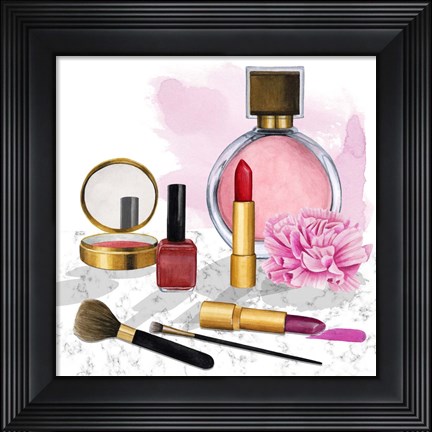 Framed Makeup Counter II Print