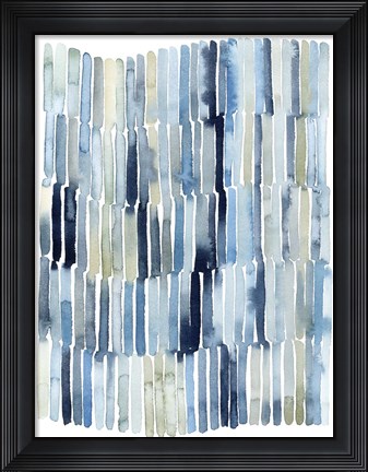 Framed Beach Wash I Print