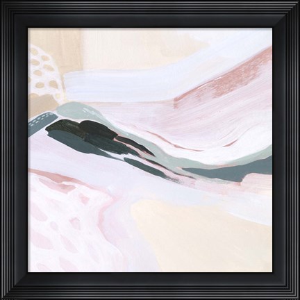Framed Ocean Meadow I Print