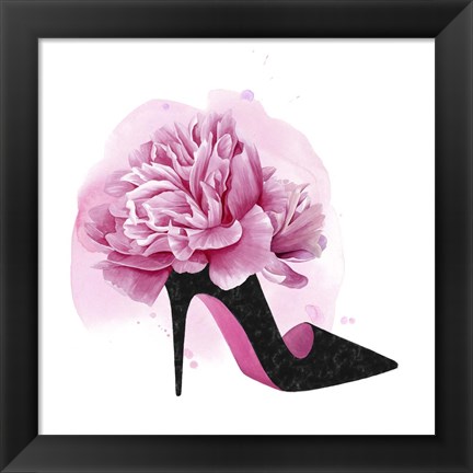 Framed Flower Heel II Print