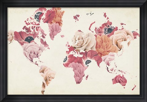 Framed Earth Laughs in Flowers Print