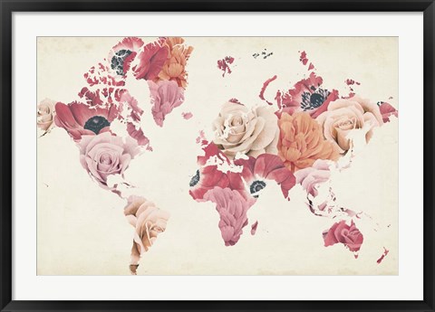 Framed Earth Laughs in Flowers Print