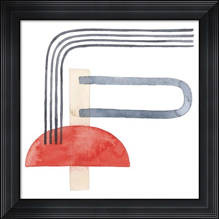 Framed Deco Sunrise II Print