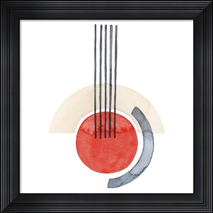 Framed Deco Sunrise III Print