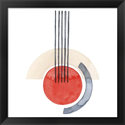 Framed Deco Sunrise III Print