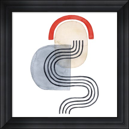 Framed Deco Sunrise IV Print