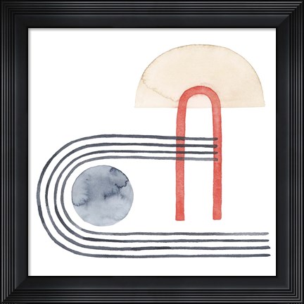 Framed Deco Sunrise VI Print